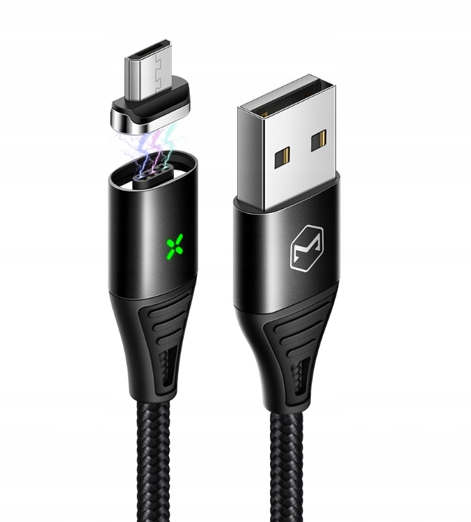 Kabel Magnetyczny micro USB McDODO 1.2m 2.4A Oplot