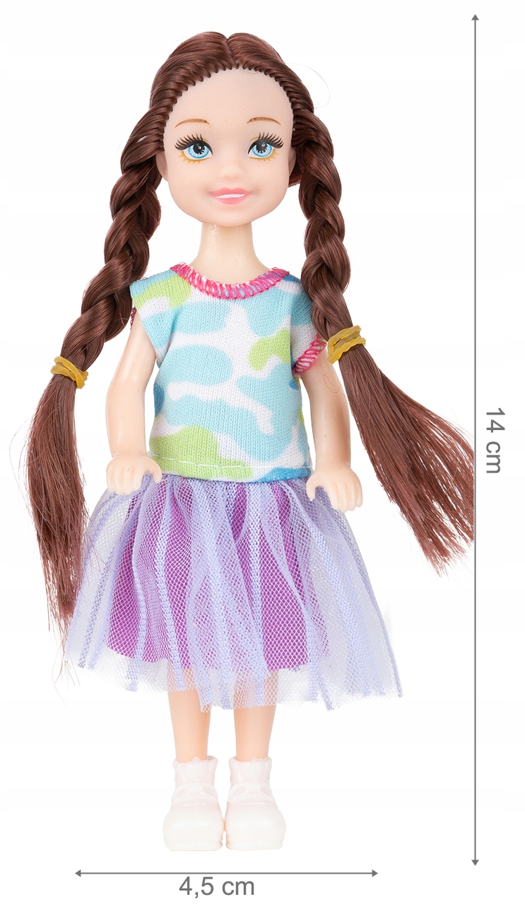 LALKA MODOWA BRUNETKA Z AKCESORIAMI 14 CM FASHION EAN (GTIN) 5901924229902