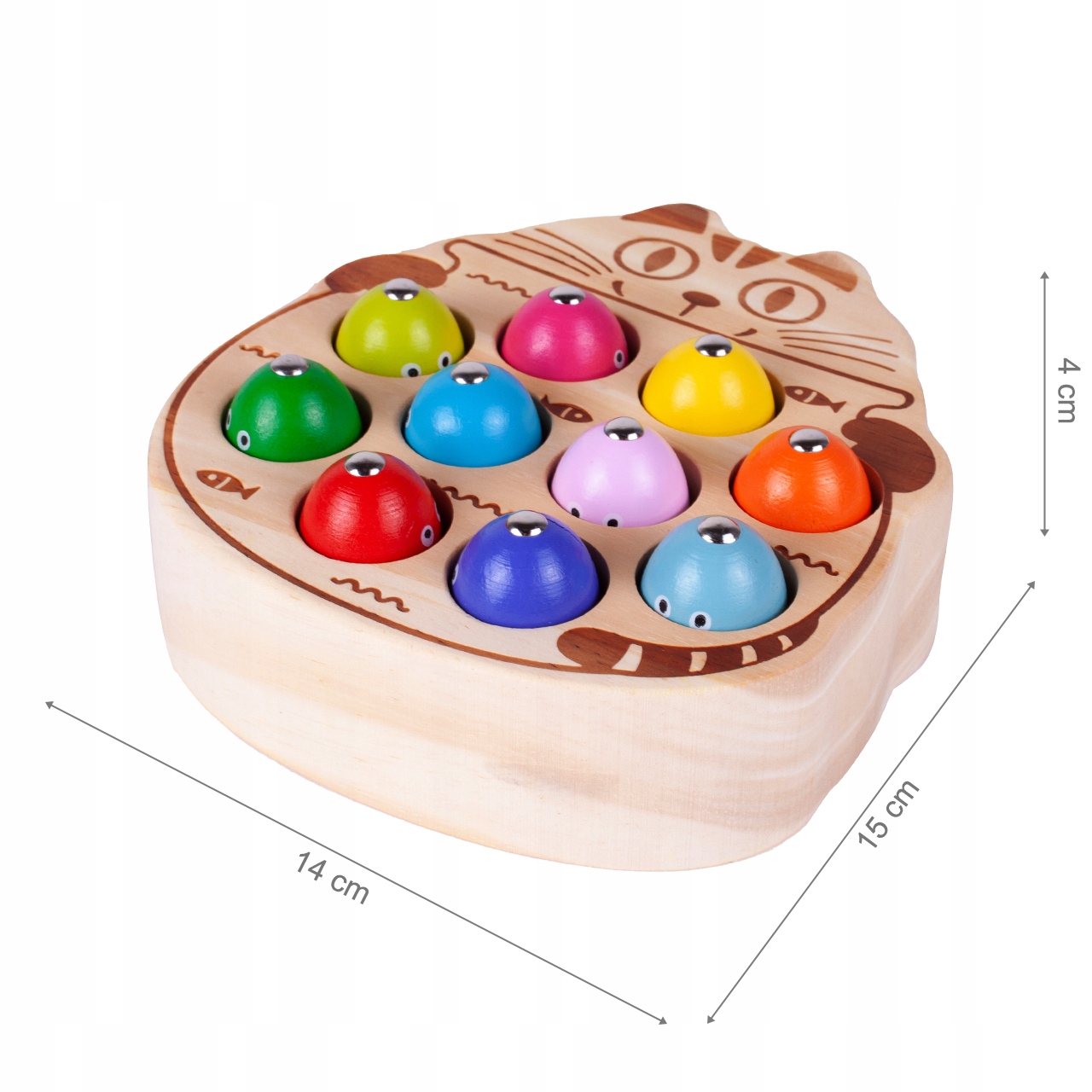 GRA DREWNIANA ŁOWIENIE RYBEK MAGNES KOTEK + WĘDKI EAN (GTIN) 5901924229490