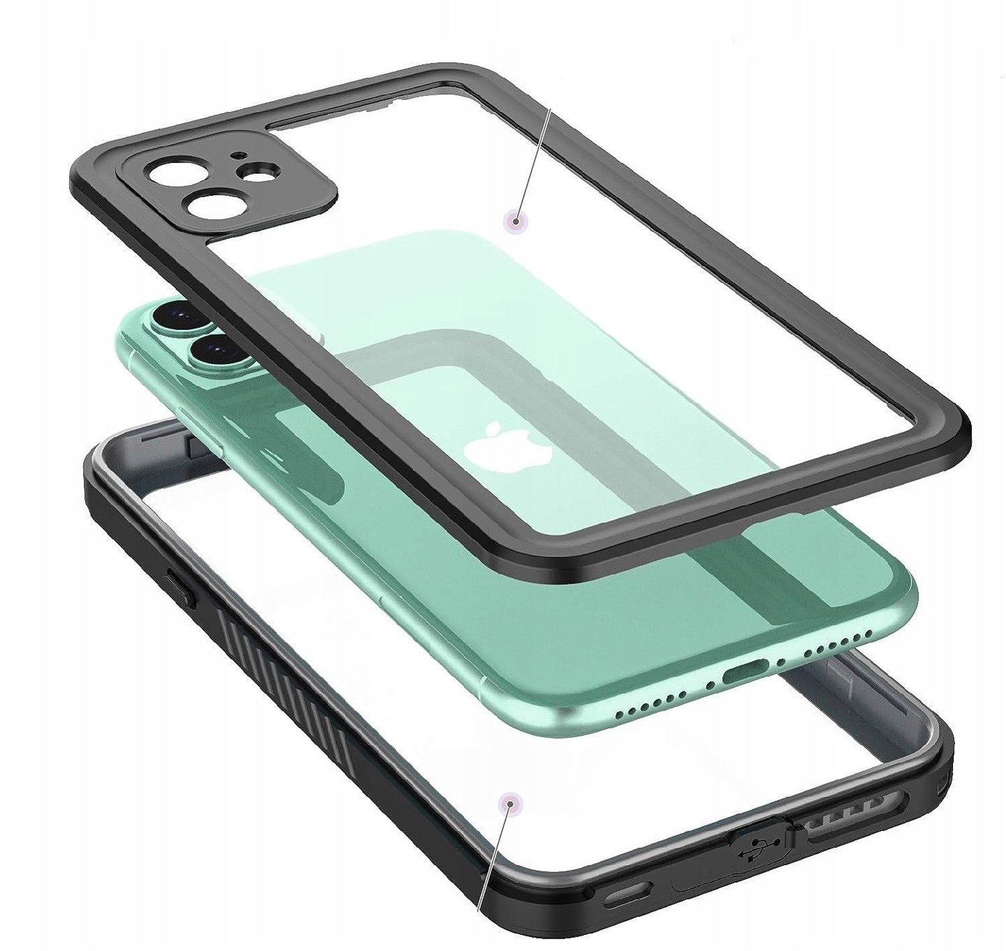 Etui Wodoodporne 360° Braders IP68 do iPhone 11 EAN (GTIN) 8361785804750