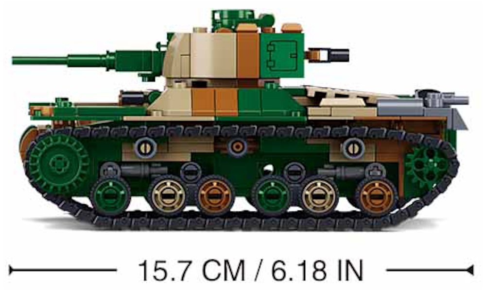 Klocki CZOŁG Typ 97 2w1op. Wojsko Armia komp. Lego Tomdorix