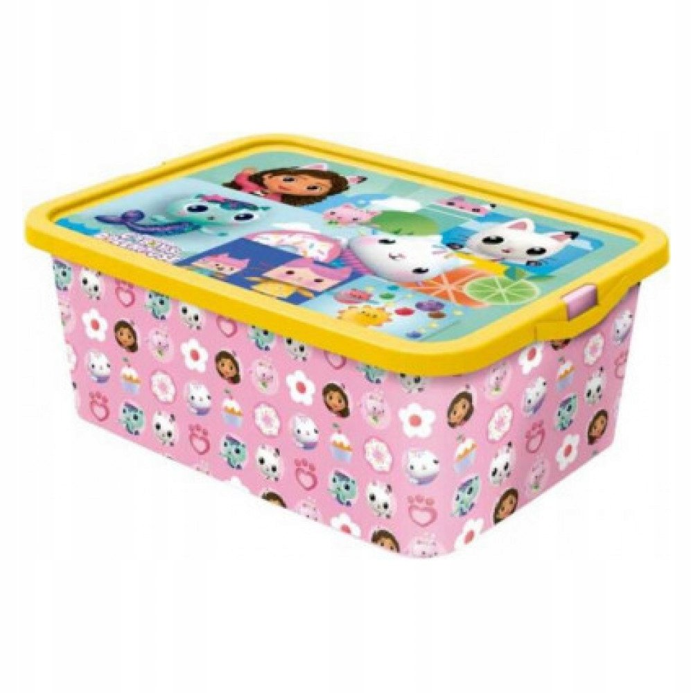 Pudełko na zabawki do przechowywania Gabi Koci Domek 13 litrów – Idealne rozwiązanie dla porządku