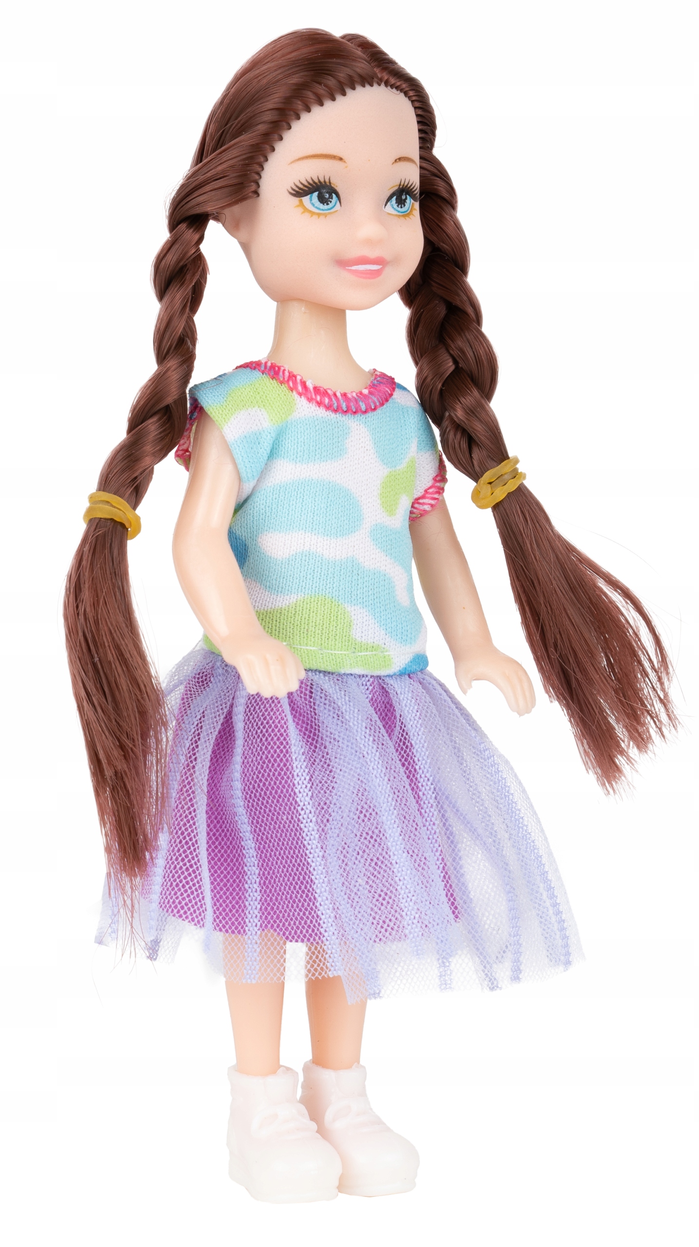 LALKA MODOWA BRUNETKA Z AKCESORIAMI 14 CM FASHION Stan opakowania oryginalne