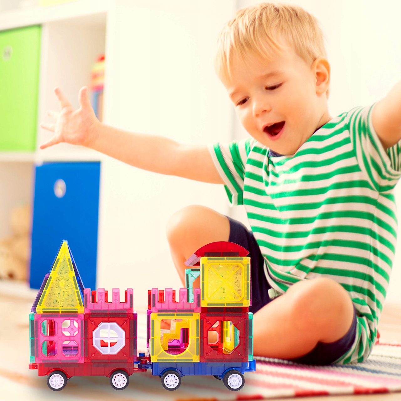 KLOCKI MAGNETYCZNE EDUKACYJNE 3D KREATYWNE 72 EL Certyfikaty, opinie, atesty CE EN 71