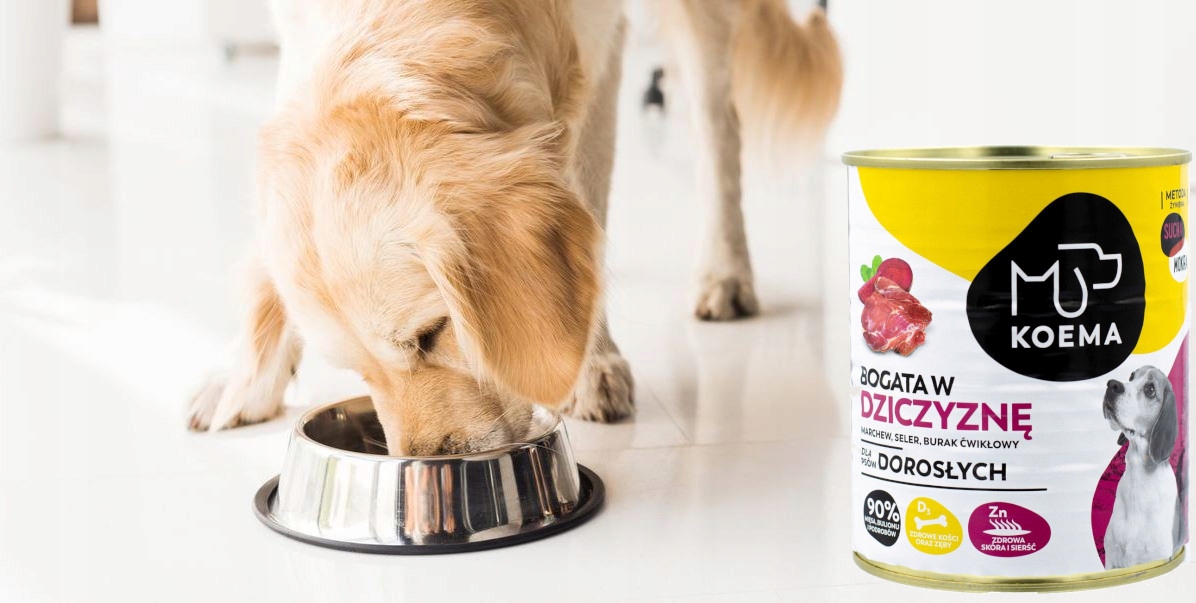 Wysoka zawartość mięsa i podrobów – 90% składników odżywczych