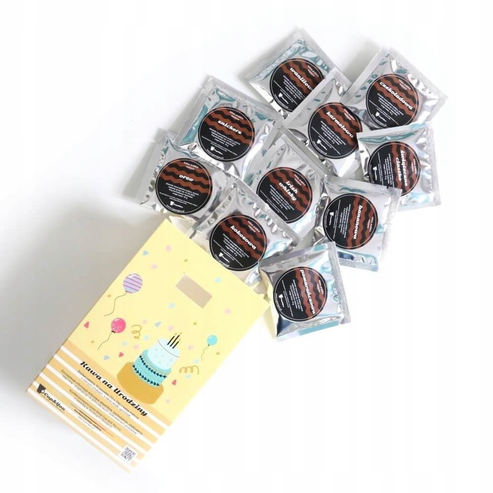 Wyjątkowy upominek z kawą smakową na urodziny gift EAN (GTIN) 5904815200257