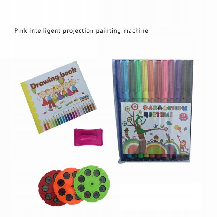PROJEKTOR DO RYSOWANIA NÓŻKI DINOZAUR MUZYKA 7AR Materiał Plastik
