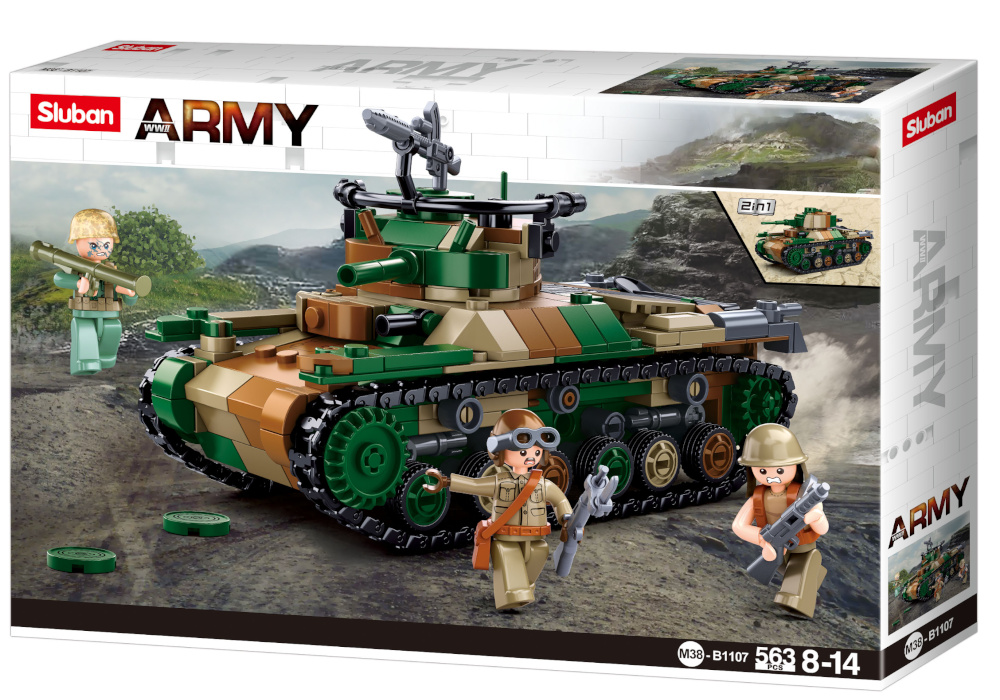 Klocki CZOŁG Typ 97 2w1op. Wojsko Armia komp. Lego Tomdorix