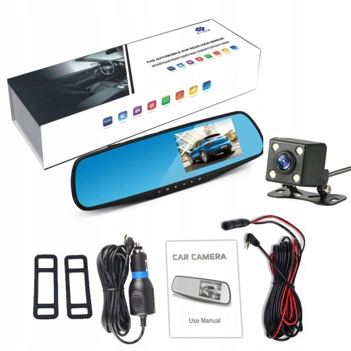 VIDEO REJESTRATOR KAMERA COFANIA LUSTERKO FULL HD Producent inny