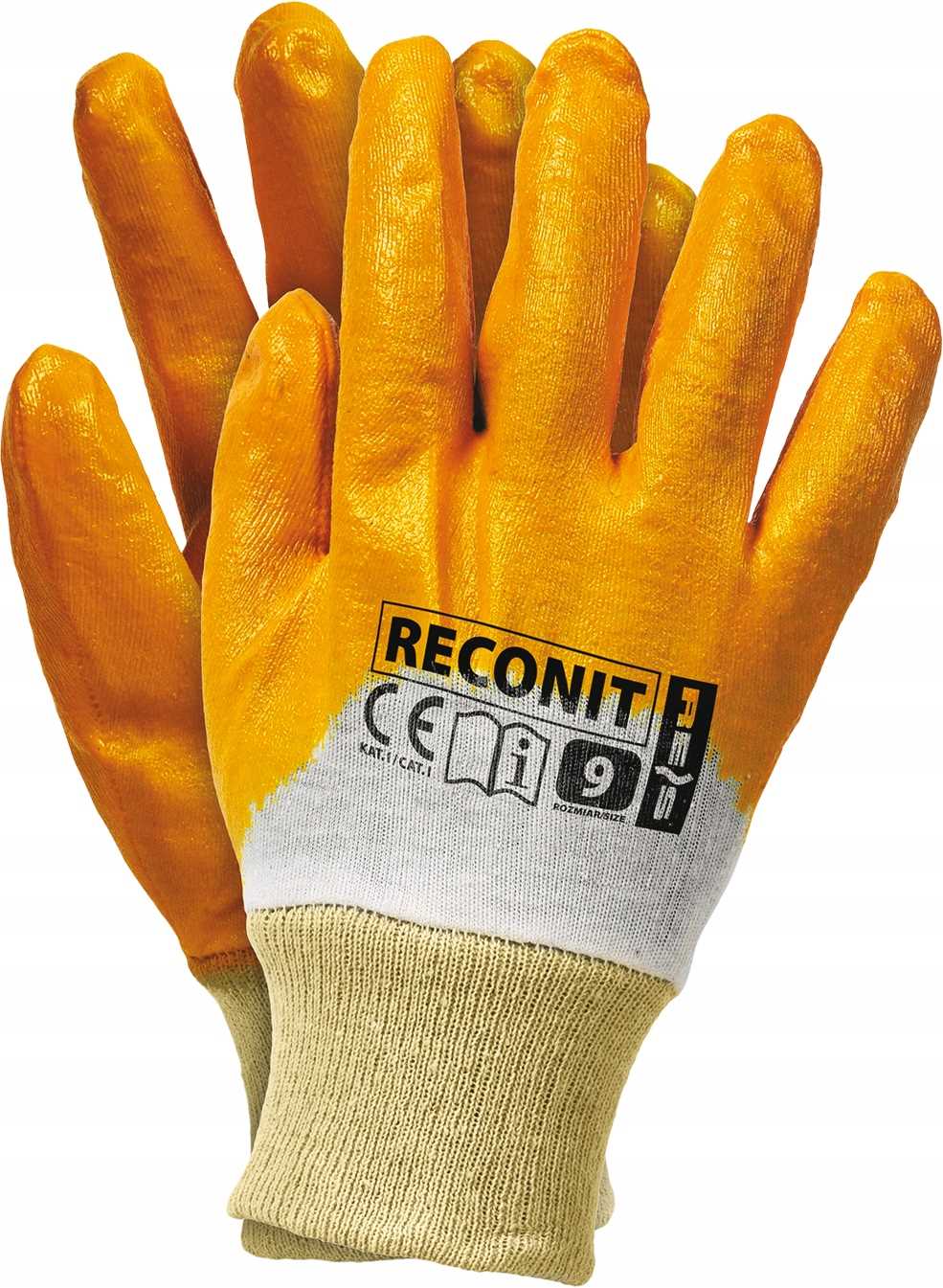Rękawice robocze RECONIT-Y10 – Pomarańczowe, rozmiar 10 - XL