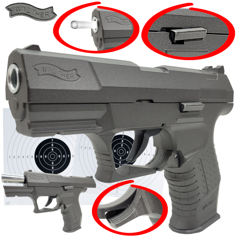 PISTOLET WALTHER P99 replika Air Soft Gun FULL METAL sprężynowy kulki 6mm Tomdorix