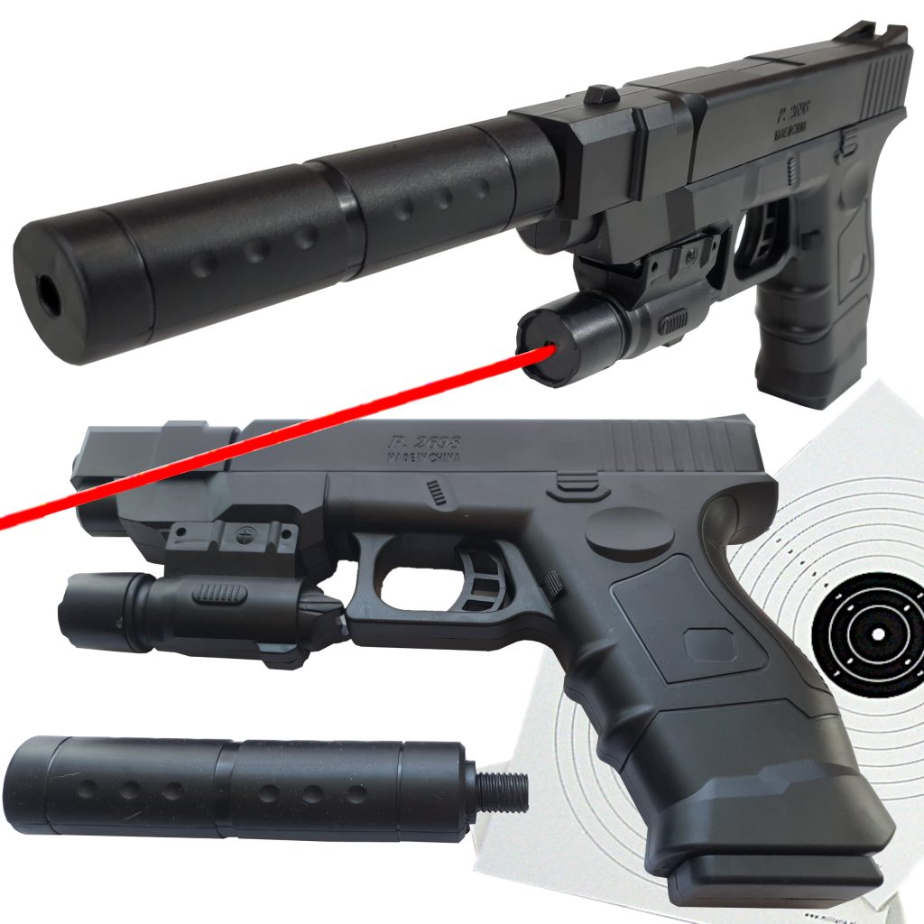 Pistolet Na Kulki 6mm. Glock 18 Policyjny Z Leserem Tomdorix