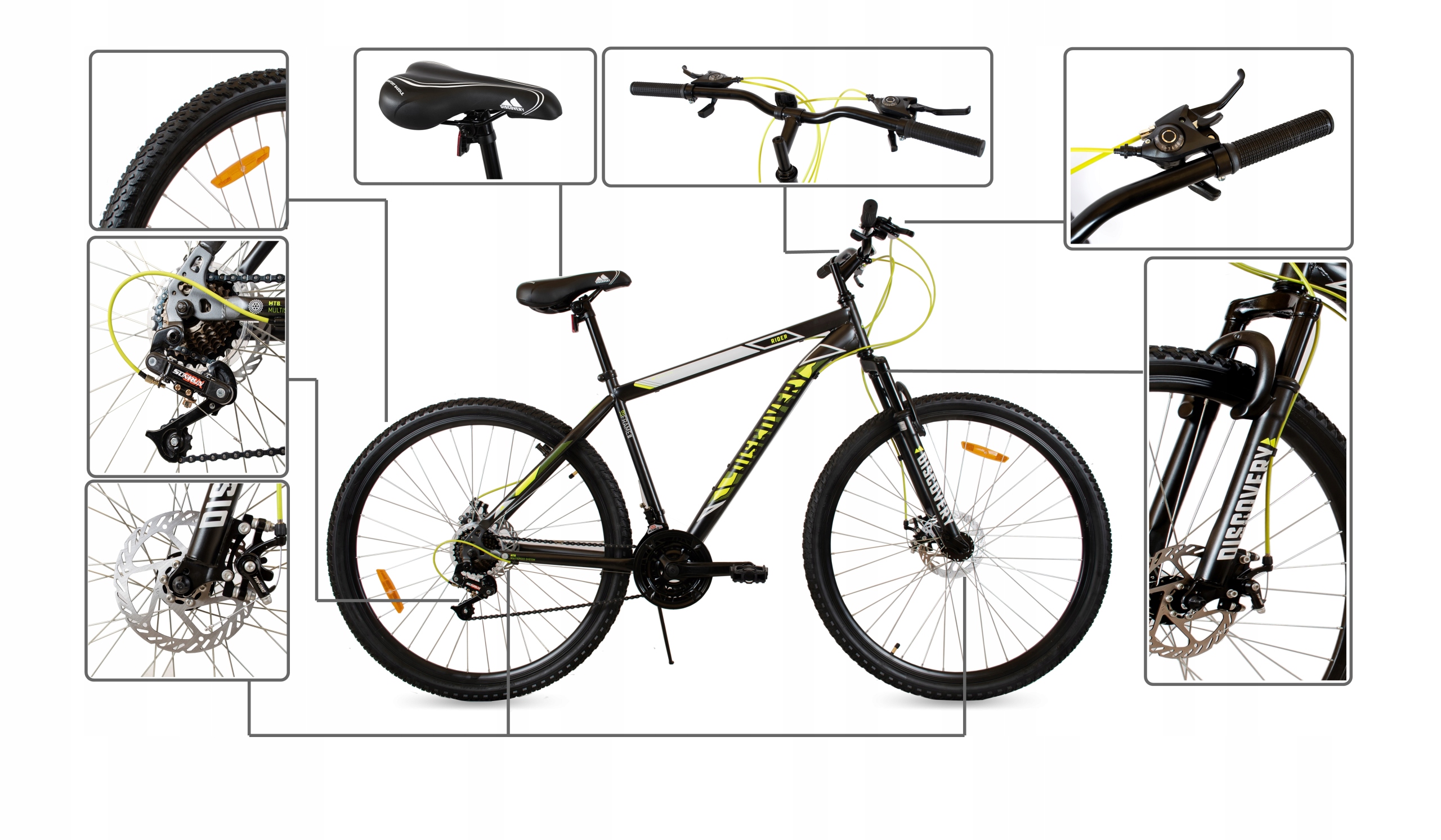ROWER GÓRSKI MTB RIDER 29 2xTARCZE AMORTYZACJA Waga 17 kg