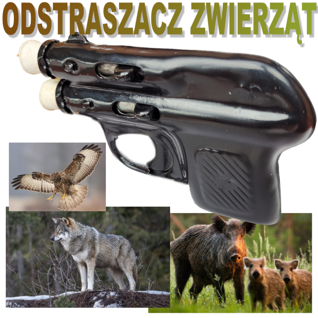 KORKOWIEC PRL Odstraszasz Zwierzyny Rewolwer METALOWY Pistolet Hukowy Na Korki TOMDORIX
