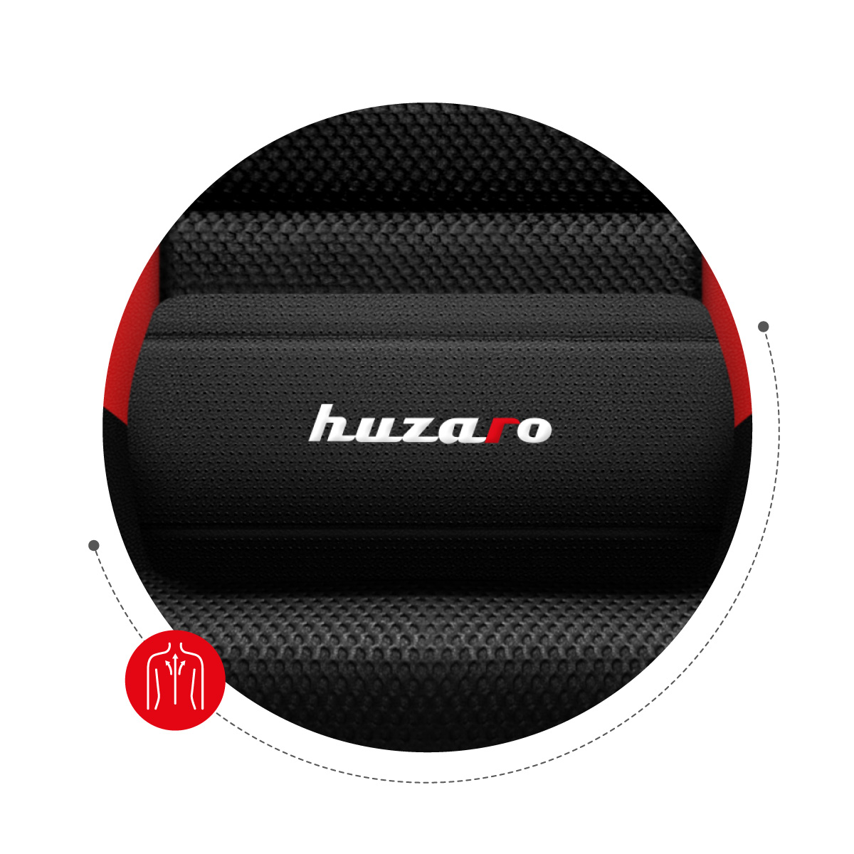 Poduszka lędźwiowa do fotela Huzaro Force 6.0
