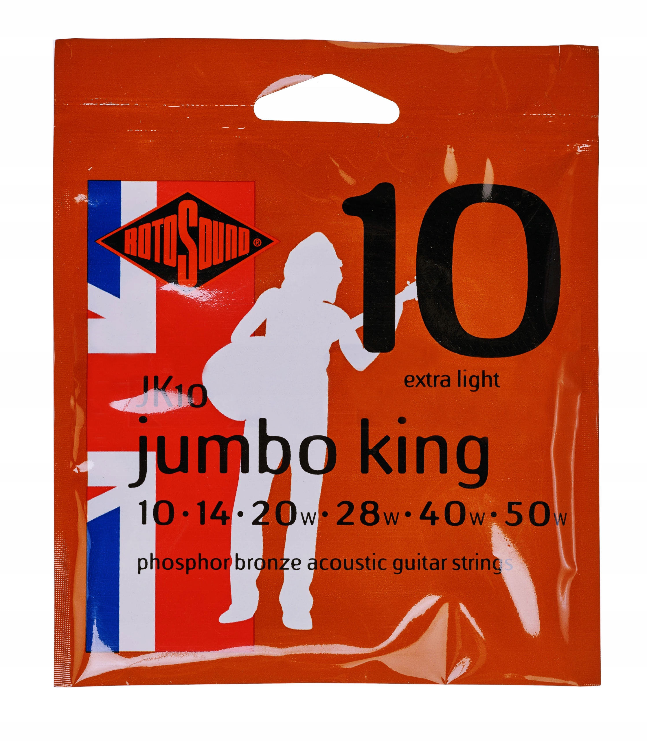 Struny do gitary akustycznej ROTOSOUND 10-50| JK10 Kod producenta JK10