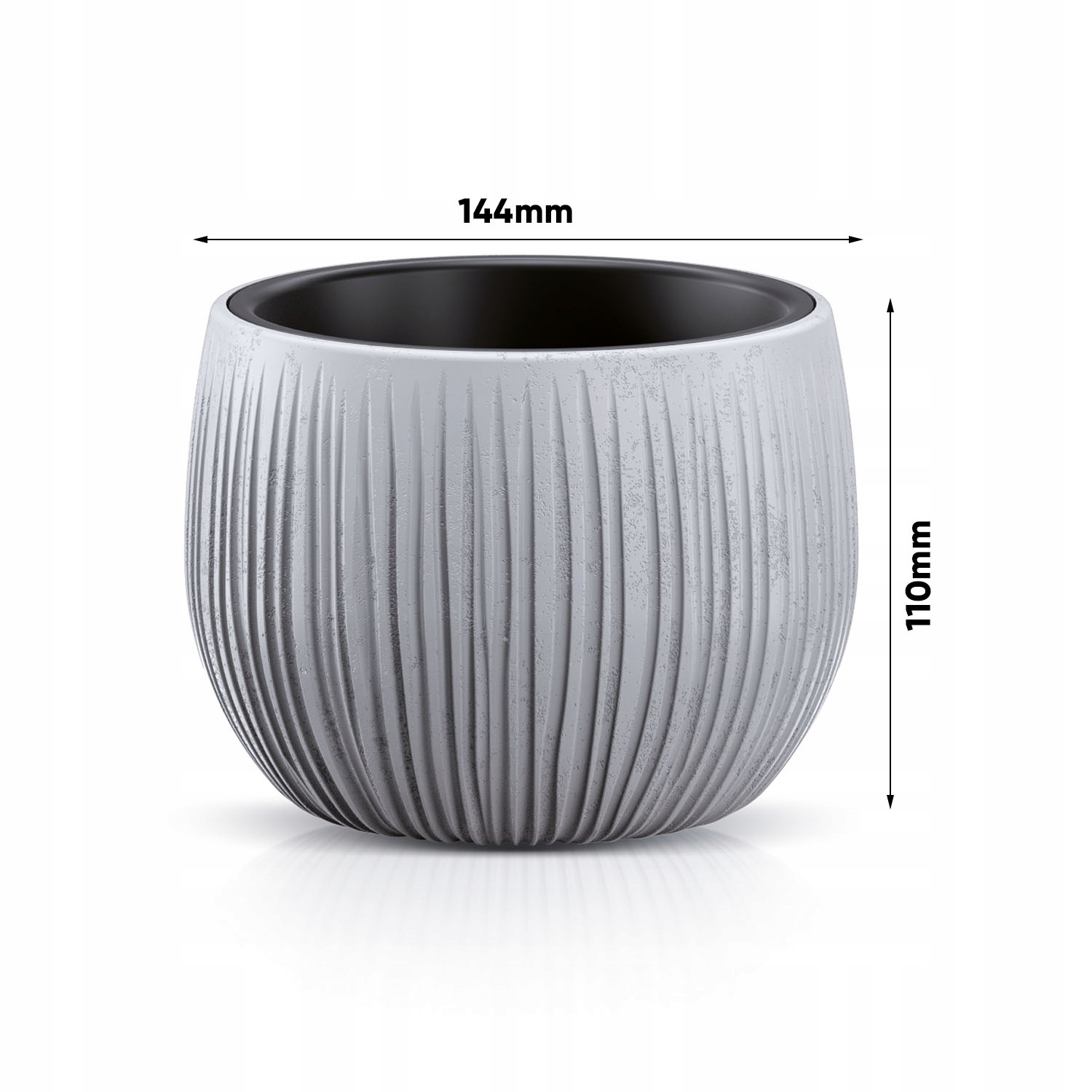 Donica Bowl Kula Beton DKB370 240 150 Zestaw 3w1 Marka Prosperplast