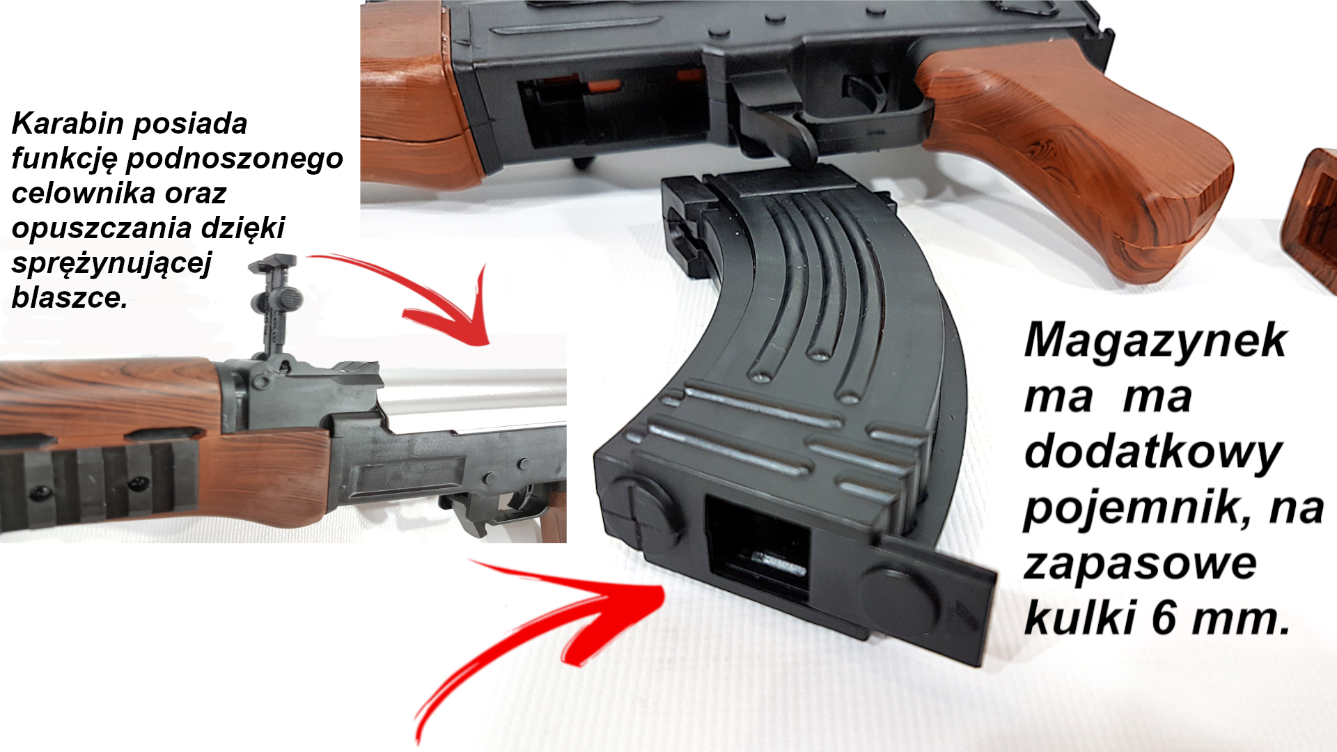 Karabin Na Kulki AK-47 KAŁASZNIKOW ASG 2 Tarcze ( A49 ) tomdorix