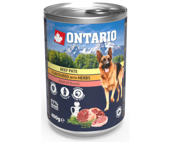 ONTARIO PATE KARMA DLA PSA wołowina w ziołach