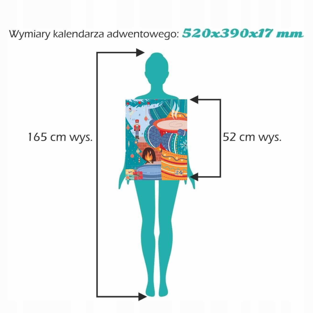 Duży Kalendarz Adwentowy z herbatą 24 smaki 2022 Zawartość kalendarza herbata