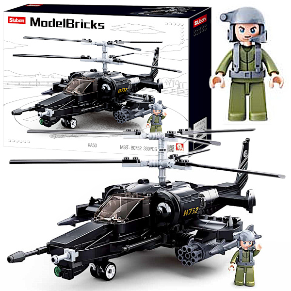 Klocki Helikopter K-50 Śmigłowiec Szturmowy Wojsko, Armia