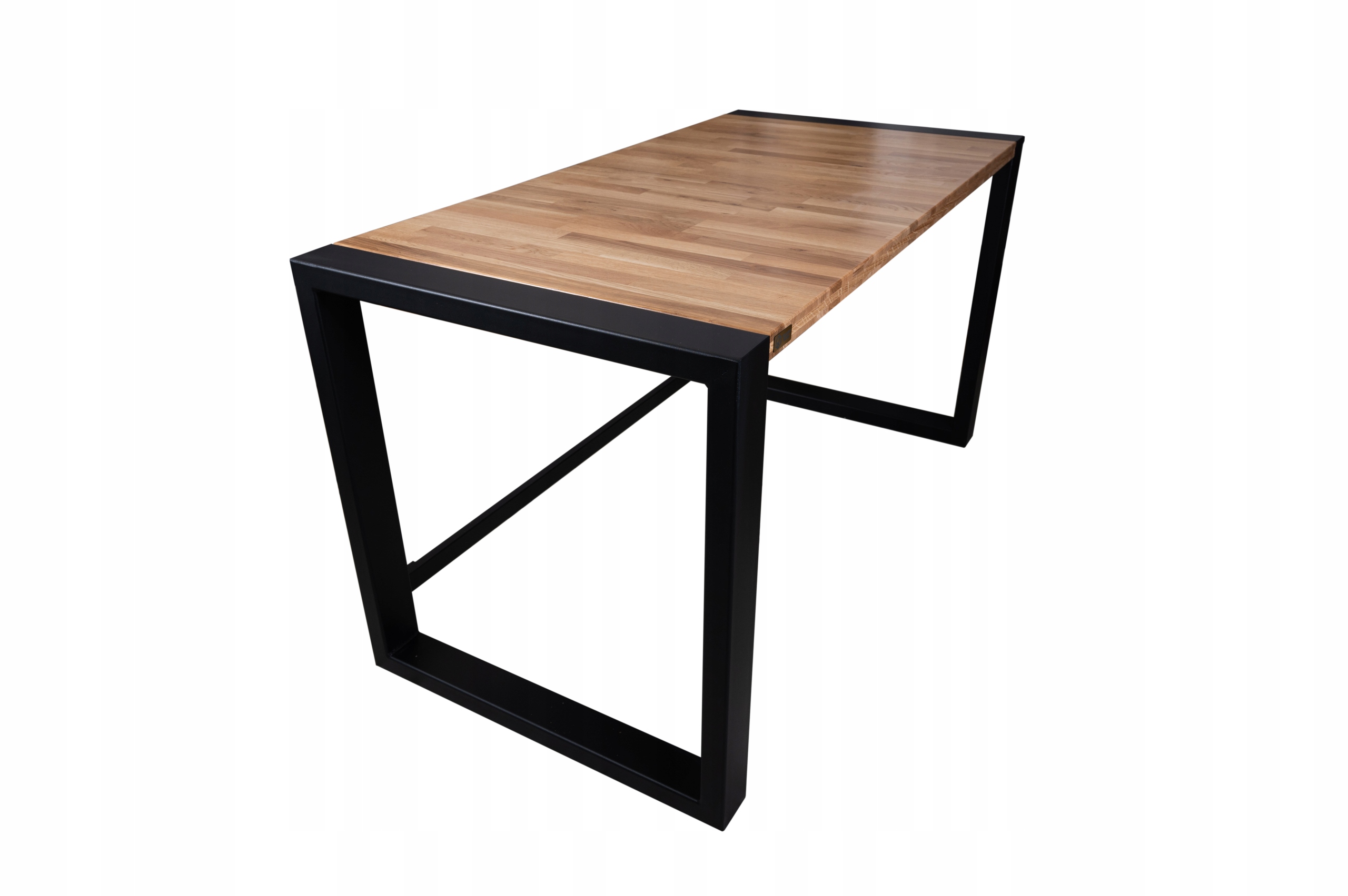 Biurko LOFT Komputerowe Cube / Dębowy Blat / Guard-Desk / 140x70x75