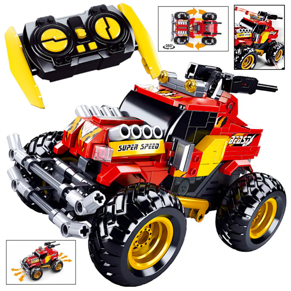 Klocki JEEP RC Zdalnie Sterowany Pilot +Dyski Tomdorix