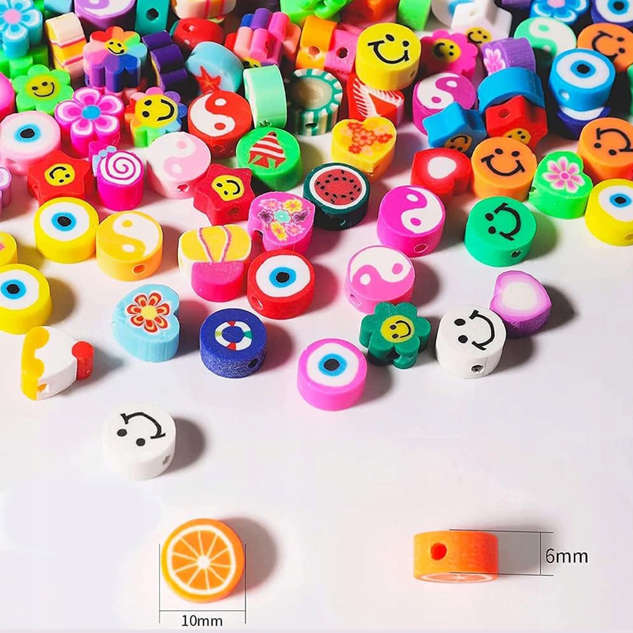 ZESTAW KOLOROWYCH KORALIKÓW 1000PCS BIŻUTERIA DIY Stan opakowania oryginalne