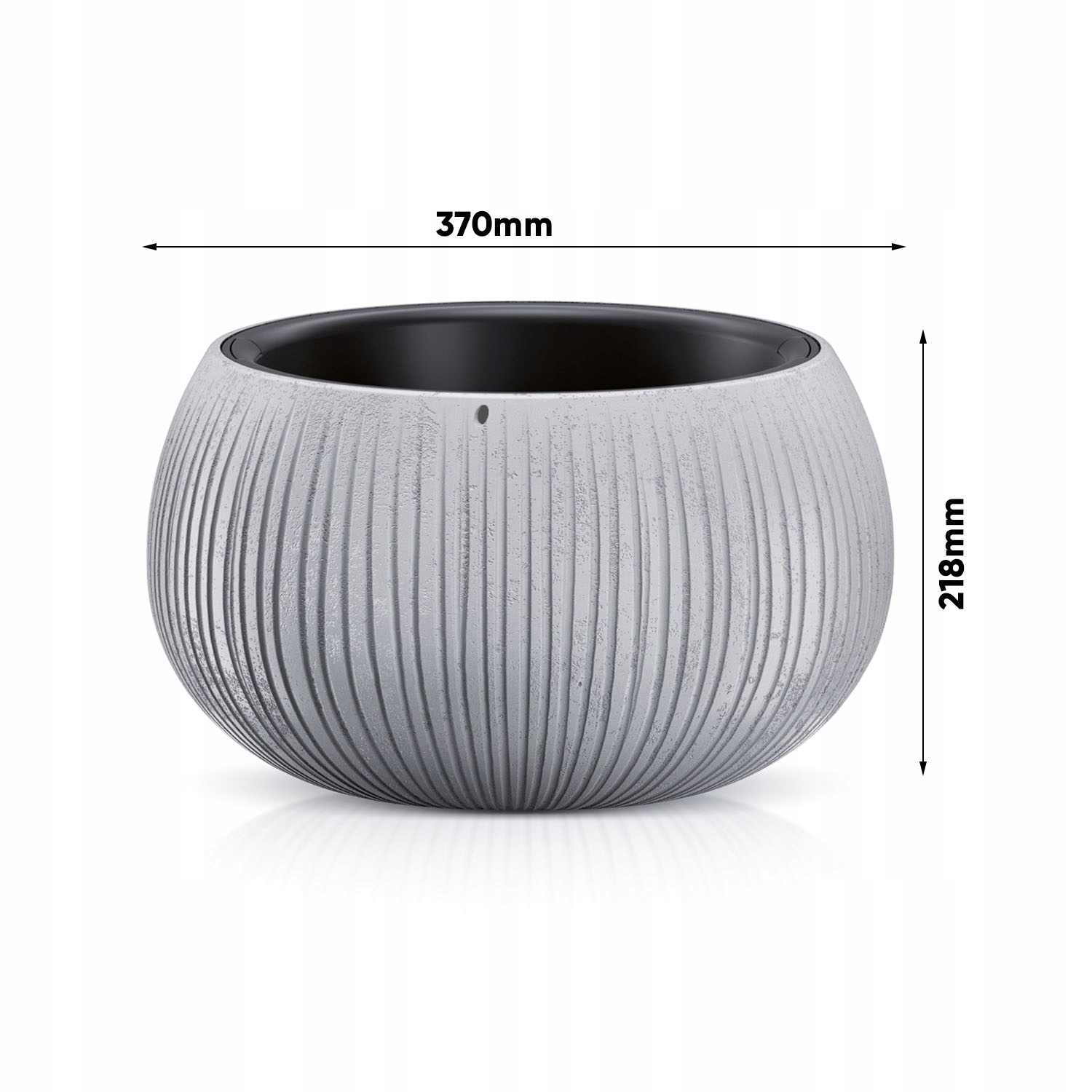 Donica Bowl Kula Beton DKB370 240 150 Zestaw 3w1 Materiał wykonania tworzywo sztuczne
