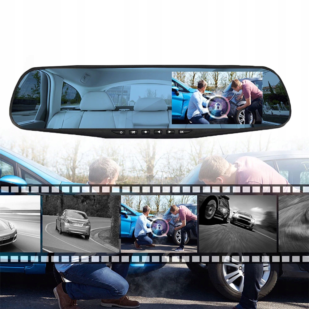 KAMERA COFANIA REJESTRATOR JAZDY LUSTERKO FULL HD Producent Smart-tel.pl