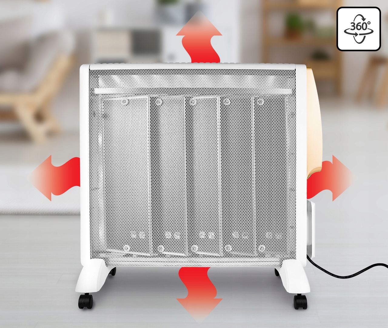 GRZEJNIK NA PODCZERWIEŃ KONWEKTOROWY CICHY 2500W Moc maksymalna 2500 W