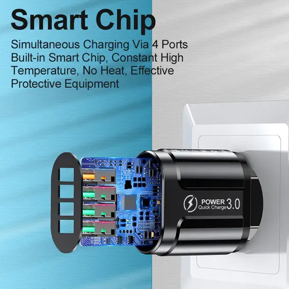 3_14347_ladowarka_sieciowa_Alogy_szybka_4x_USB_A_Quick_Charge_QC_3_0.webp
