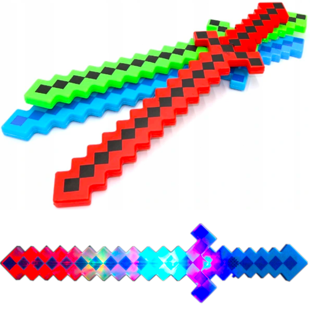 Miecz Na Baterie MINECRAFT Światło Dźwięk z LED