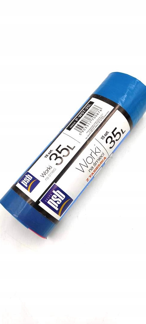 Worki na śmieci MOCNE z tasiemką LDPE 35L 15szt/ro