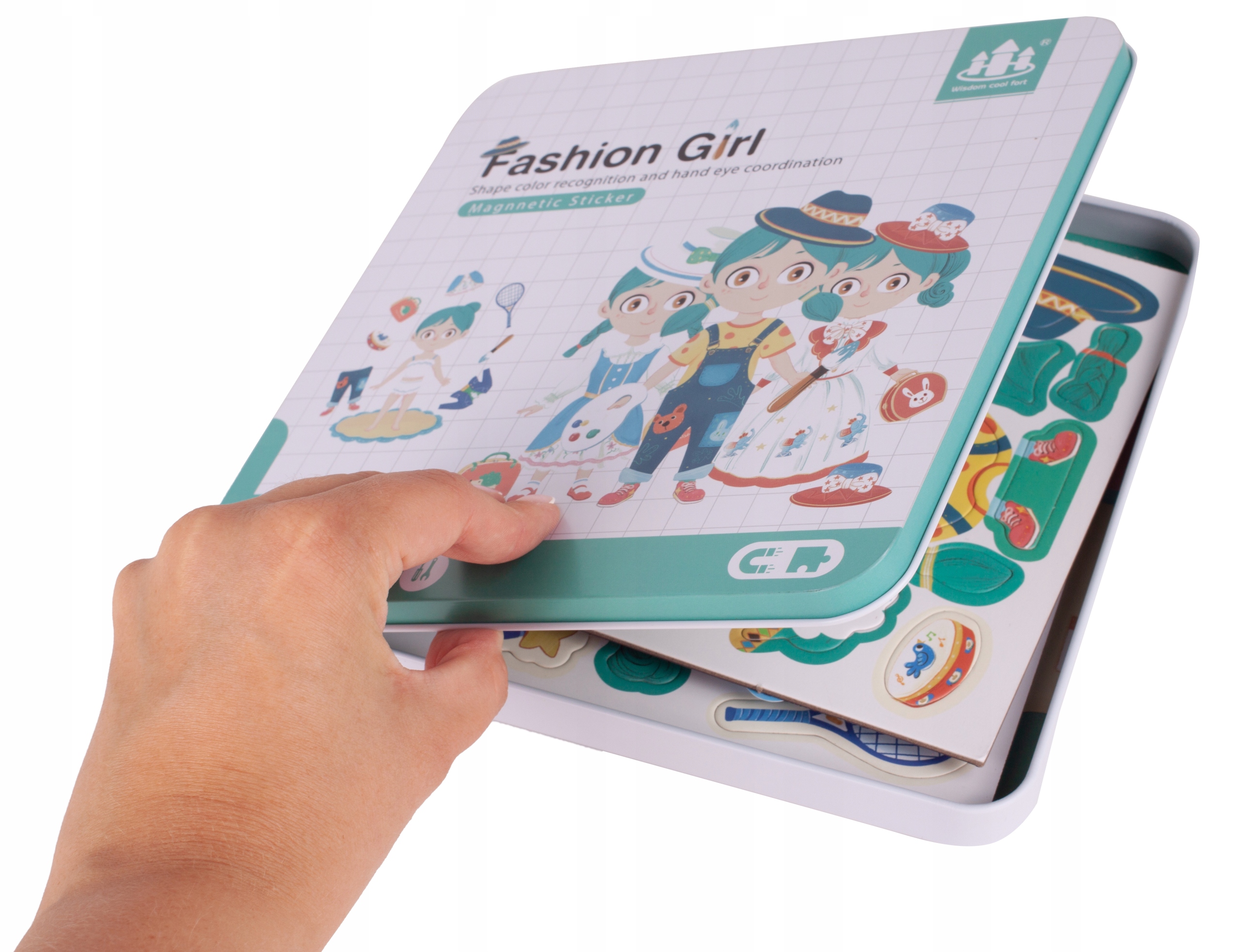 UKŁADANKA UBIERANIE DZIEWCZYNY MODELKA 62 PUZZLE Głębokość produktu 19.5 cm