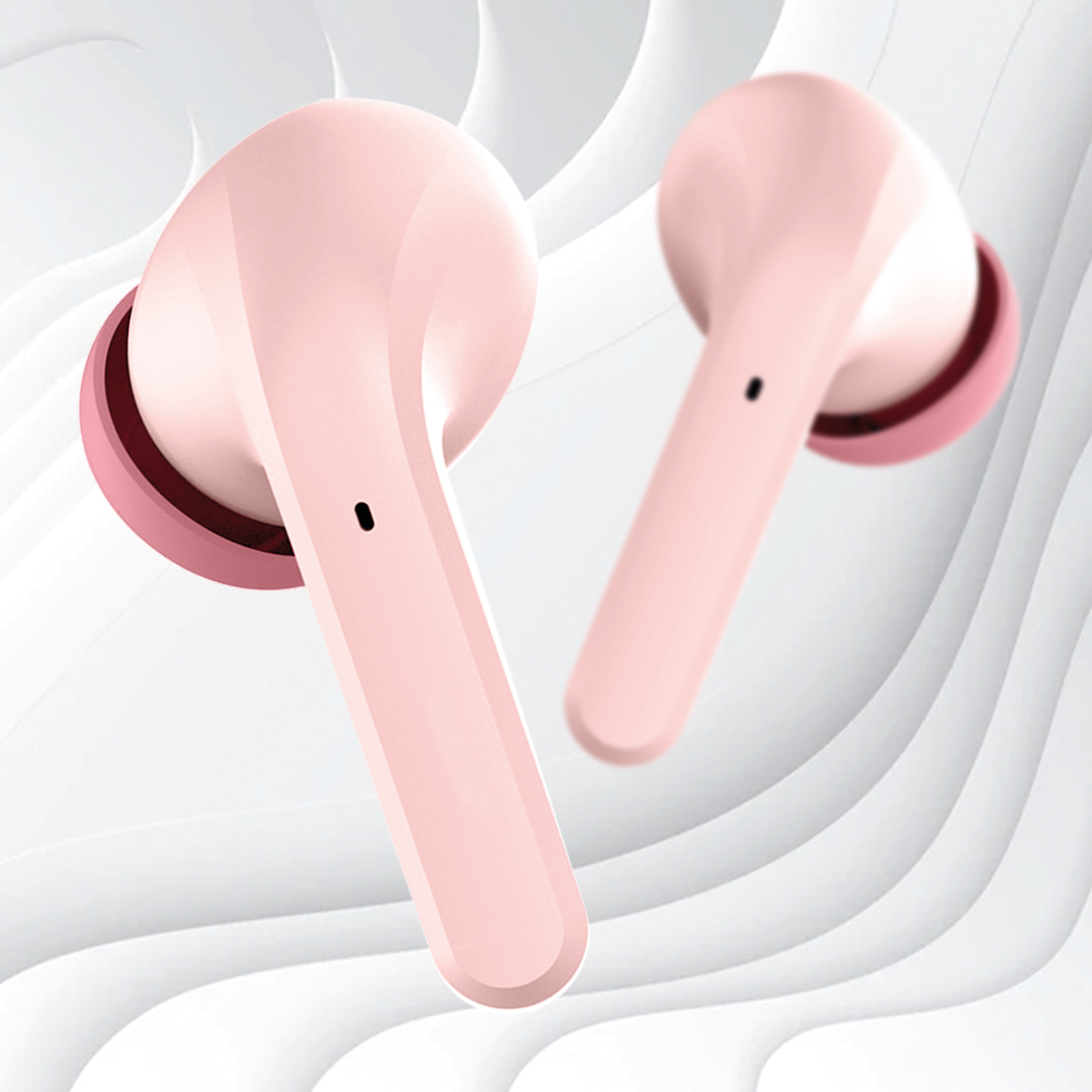 Forever słuchawki Bluetooth ANC TWE-210 Earp z etu Kolor dominujący różowy
