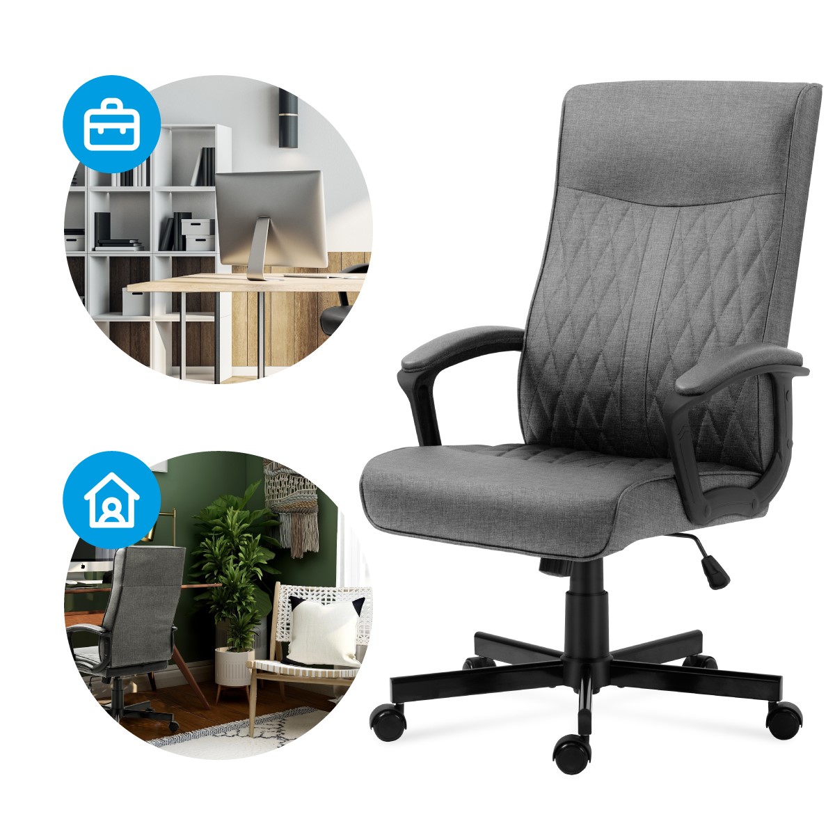 Fotel do biura i domu - Boss 3.2 Grey