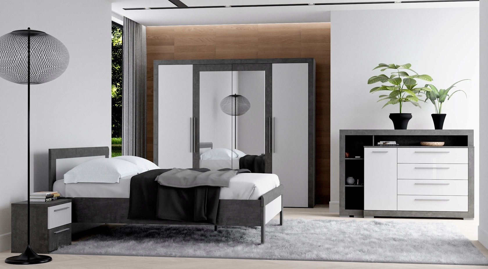 Komoda JULIETTA CRMK35L-C272 FORTE Kolor frontów biały