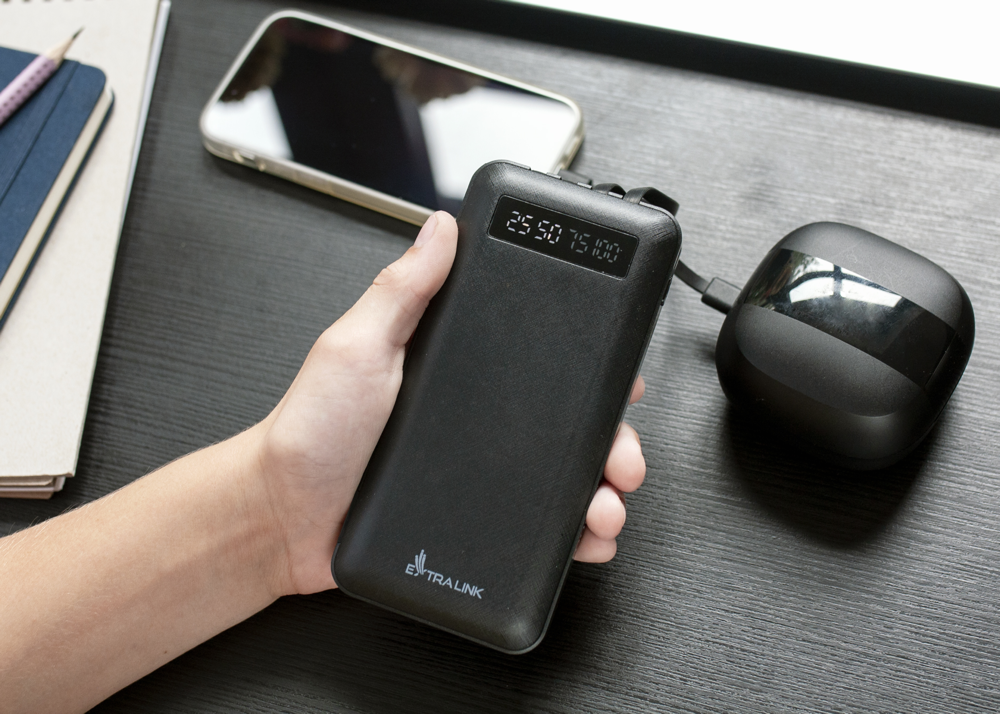 EXTRALINK EPB-083 10000MAH 5V POWER BANK BLACK