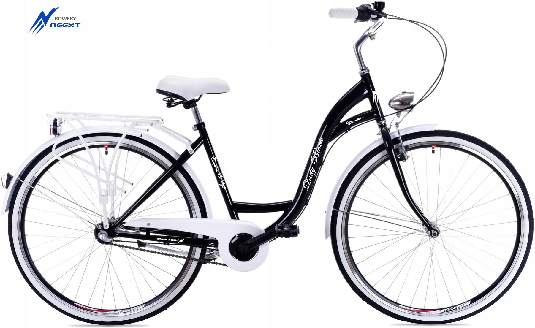 Damski Rower Miejski 28 LADY BLACK 3bie Holenderka Liczba biegów 3