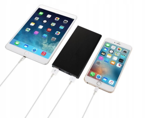 POWERBANK 20000 mAh 2xUSB 2.4A LATARKA QC 3.0 SLIM Pojemność akumulatora 20000 mAh