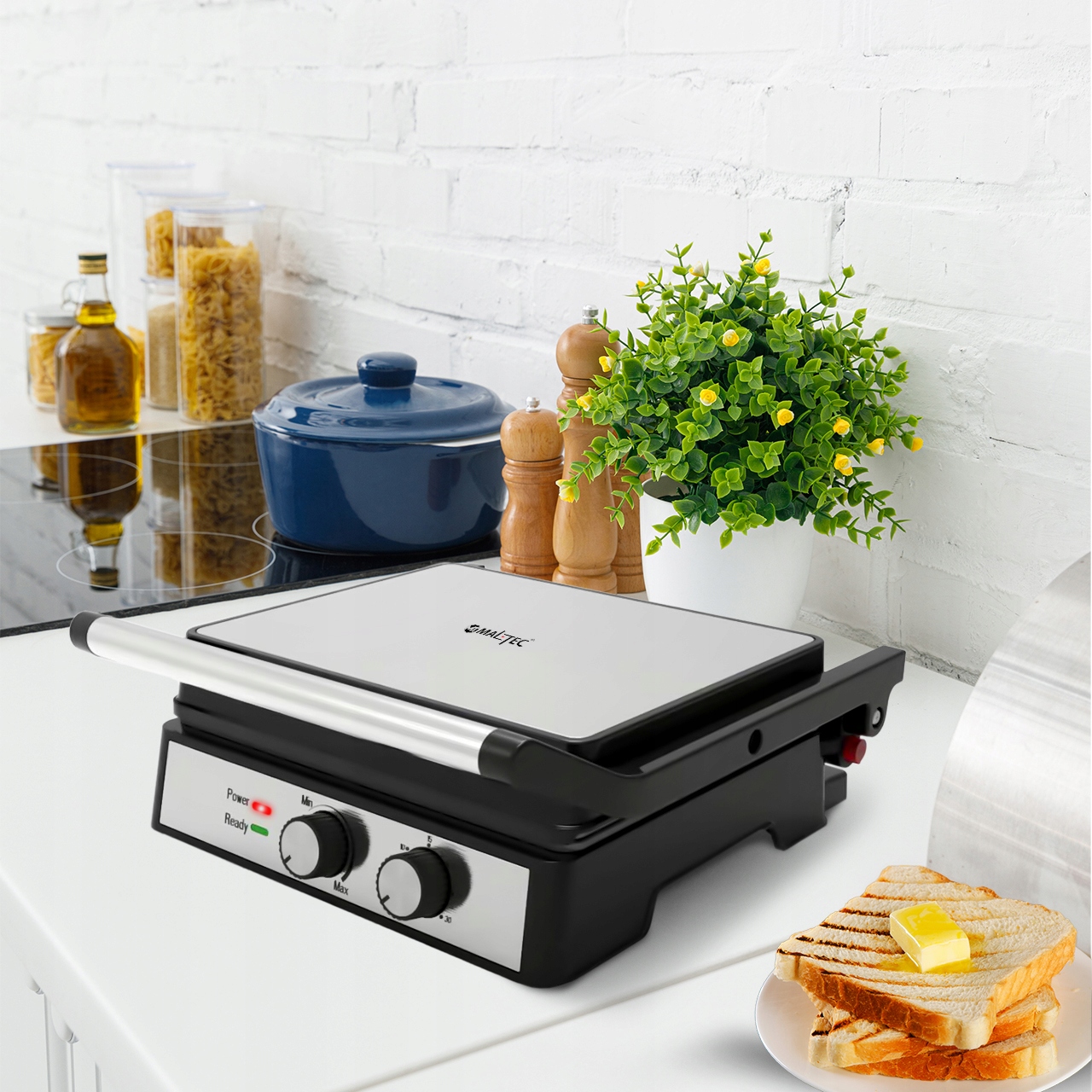 ROZKŁADANY OPIEKACZ GRILL ELEKTRYCZNY 2500W XXL Waga produktu 2.5 kg
