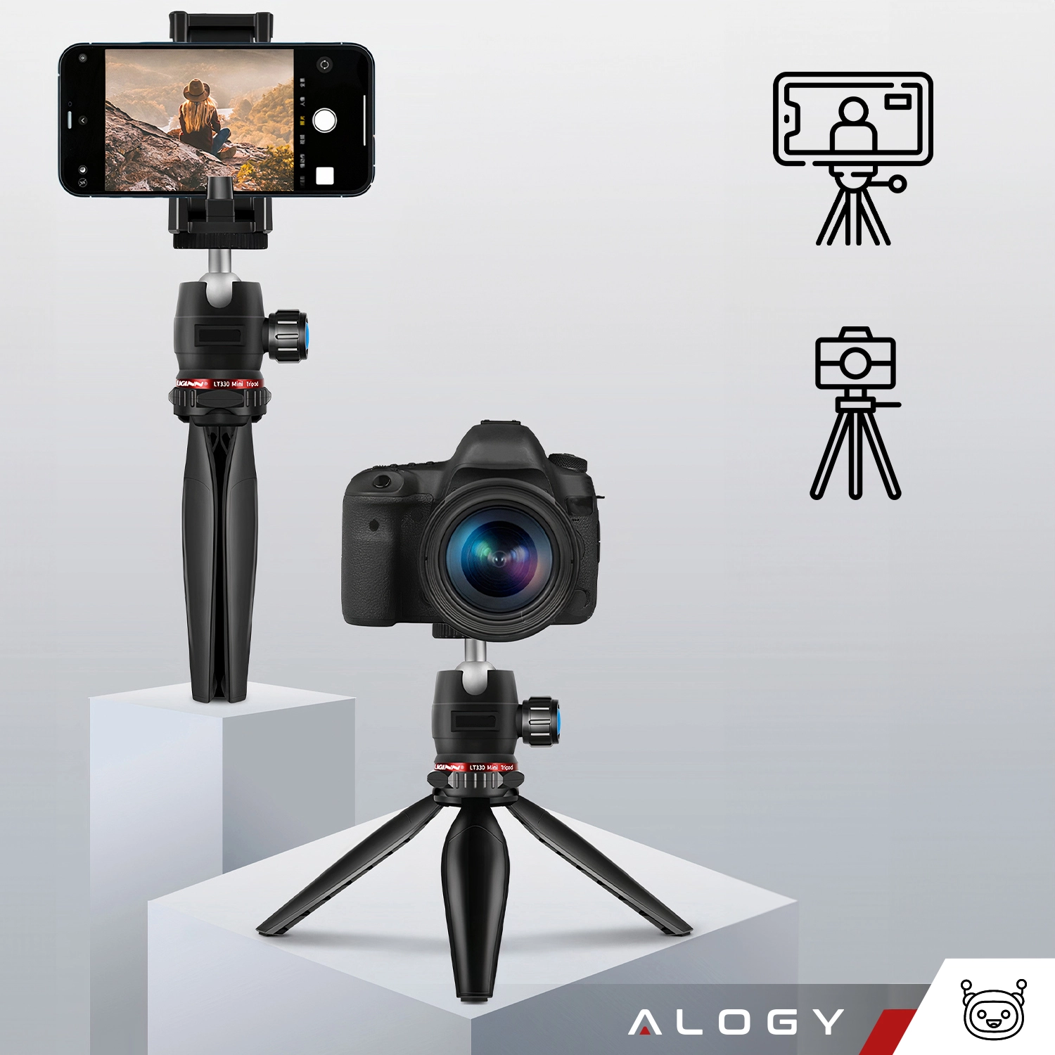 68250_tripod_statyw_alogy_liginn_uchwyt_do_telefonu_kamery_aparatu_08.webp