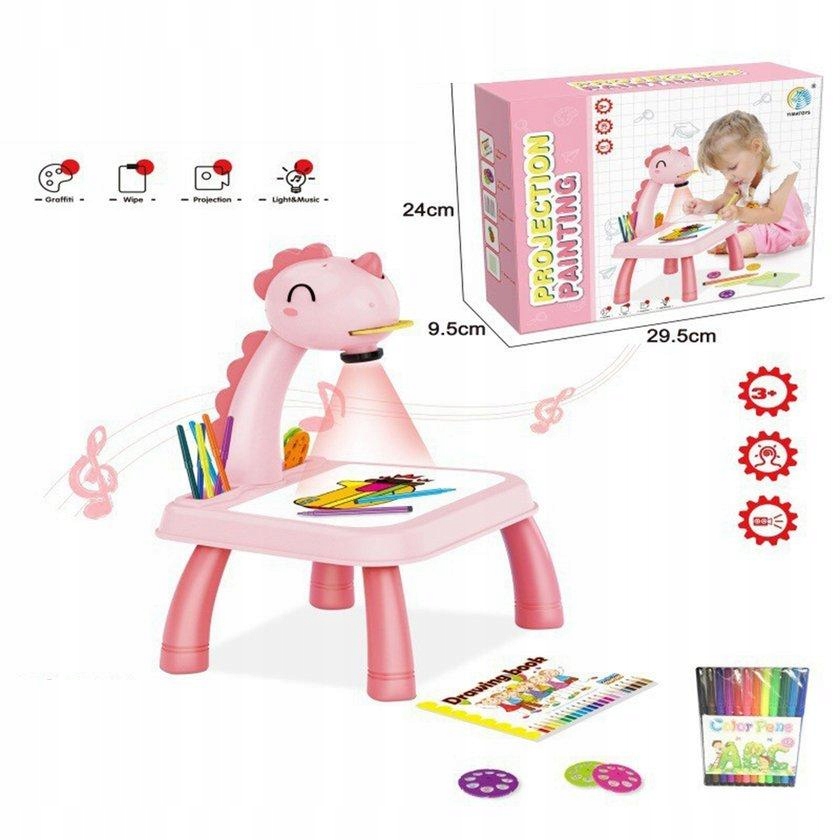 PROJEKTOR DO RYSOWANIA NÓŻKI DINOZAUR MUZYKA 7AR EAN 5907508465292