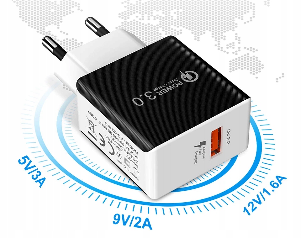 Szybka ładowarka USB 20W Quick Charge QGeem QC3 EAN (GTIN) 9784215411042