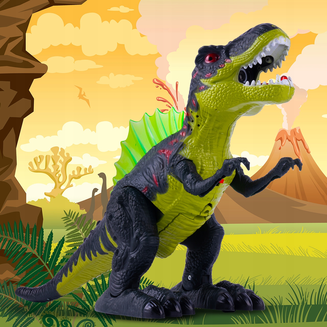 DINOZAUR XXL T-REX ŚWIECI RYCZY CHODZI ZIEJE PARĄ EAN (GTIN) 5901924232209