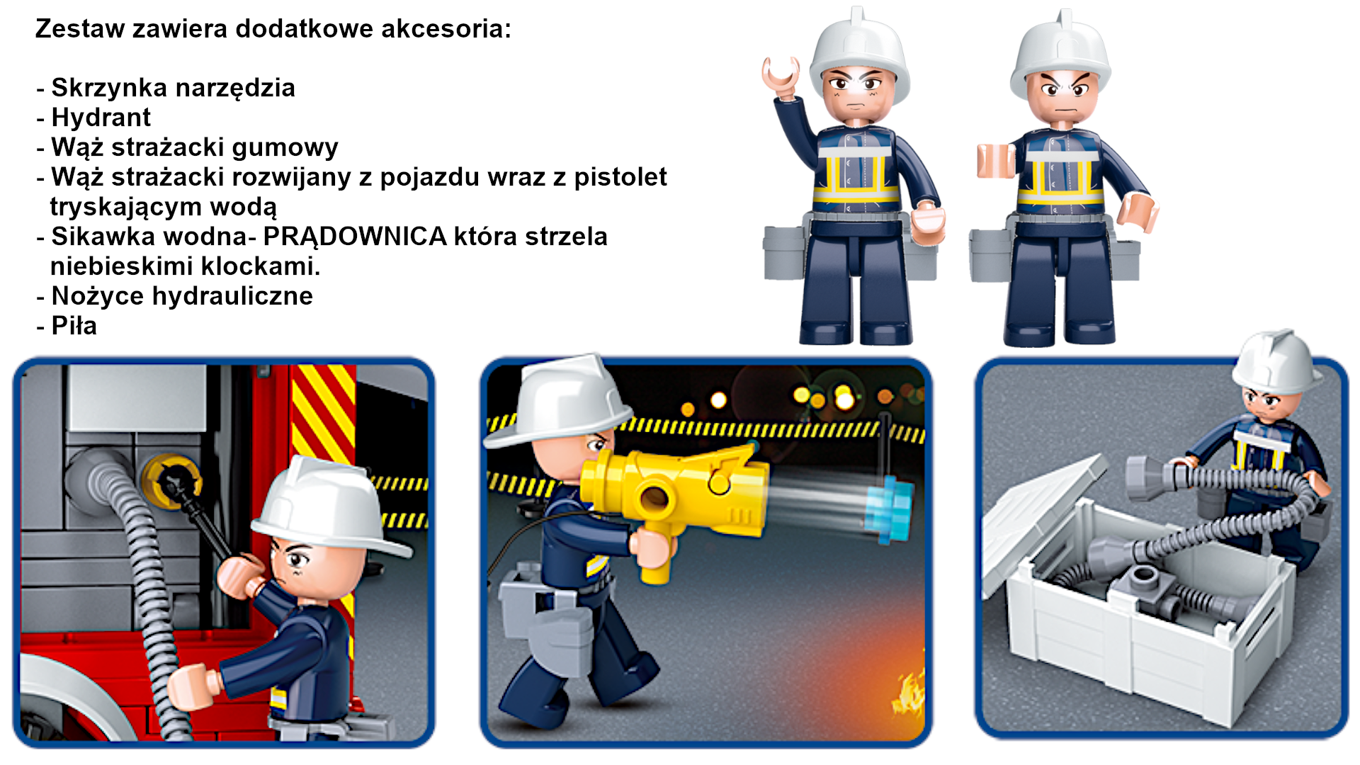 Klocki Miasto Straż Pożarna i Hydrant TOMDORIX