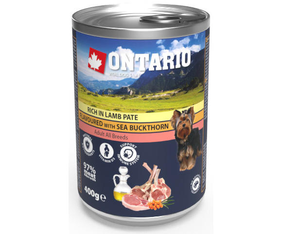 ONTARIO PATE KARMA DLA PSA jagnięcina z rokitnikiem