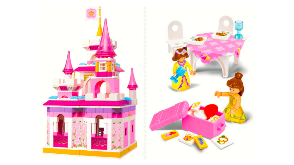 Blocks Magic Castle Princess Fairytale Palace 385el.