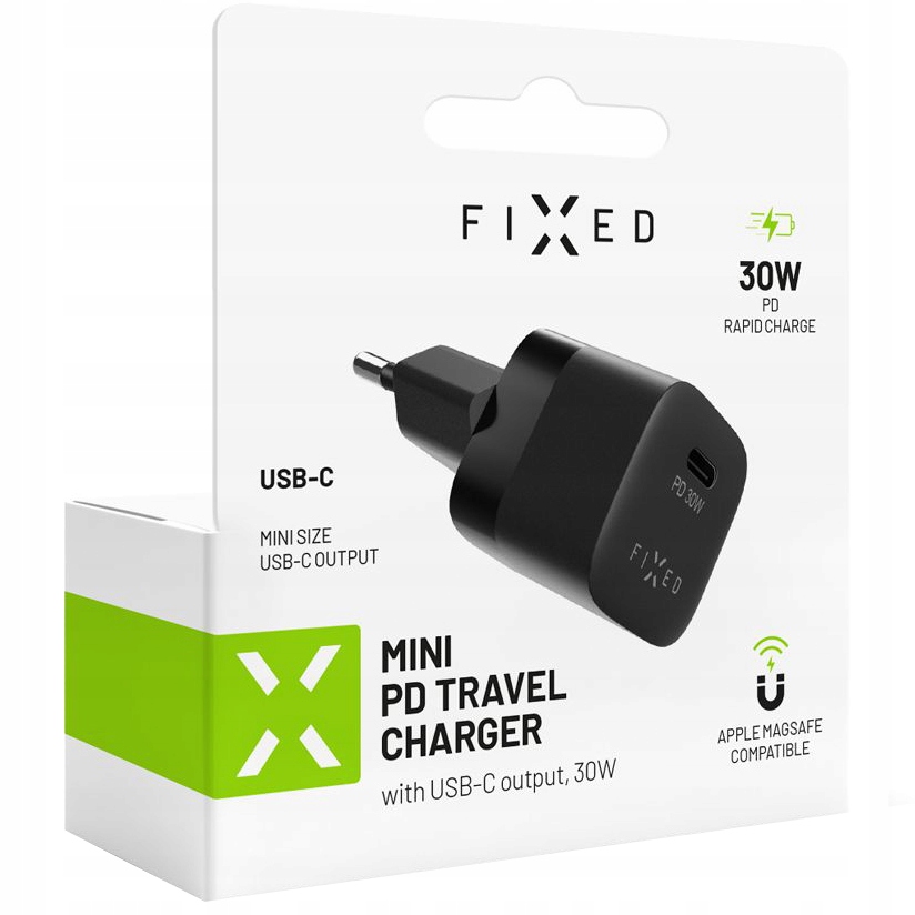 Ładowarka sieciowa Fixed Mini PD Travel Charger, USB-C, 30 W – Idealne rozwiązanie do ładowania